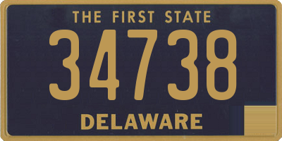 DE license plate 34738