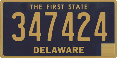 DE license plate 347424