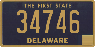 DE license plate 34746