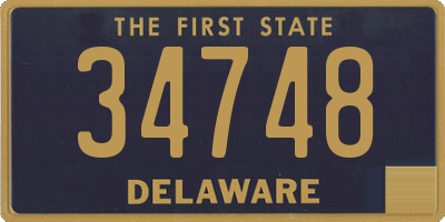 DE license plate 34748