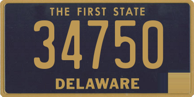 DE license plate 34750