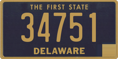 DE license plate 34751