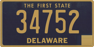 DE license plate 34752