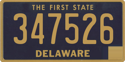DE license plate 347526