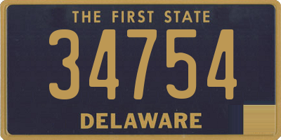 DE license plate 34754