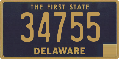 DE license plate 34755