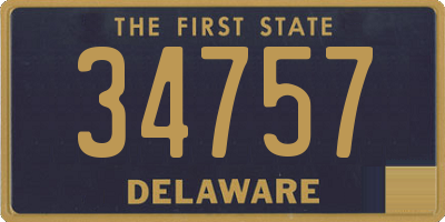 DE license plate 34757