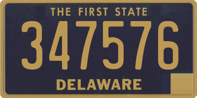 DE license plate 347576