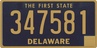 DE license plate 347581
