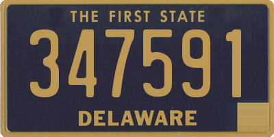 DE license plate 347591