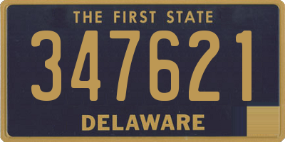DE license plate 347621