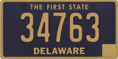 DE license plate 34763