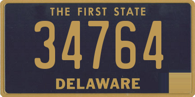 DE license plate 34764