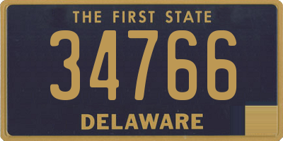 DE license plate 34766