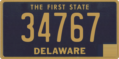 DE license plate 34767