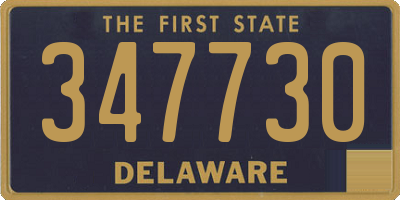 DE license plate 347730