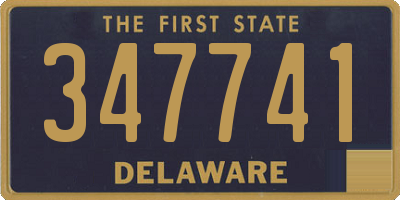 DE license plate 347741