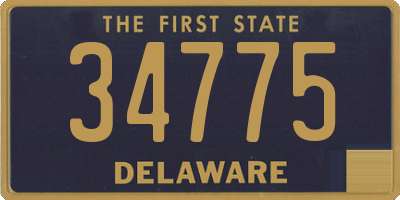 DE license plate 34775