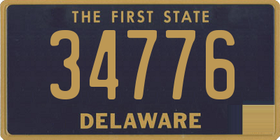 DE license plate 34776