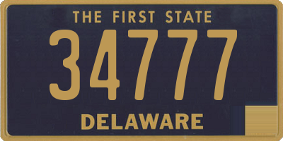 DE license plate 34777