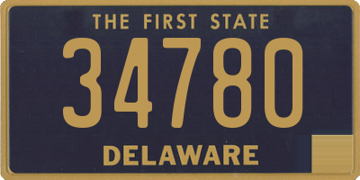 DE license plate 34780