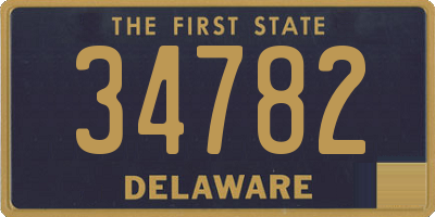 DE license plate 34782