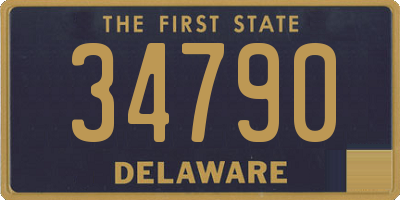 DE license plate 34790