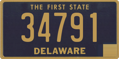 DE license plate 34791