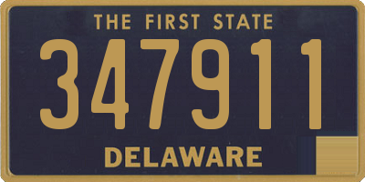 DE license plate 347911