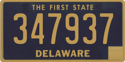 DE license plate 347937