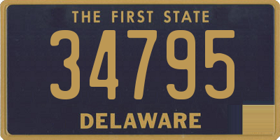 DE license plate 34795