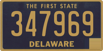 DE license plate 347969