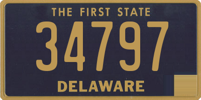 DE license plate 34797