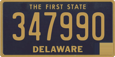 DE license plate 347990