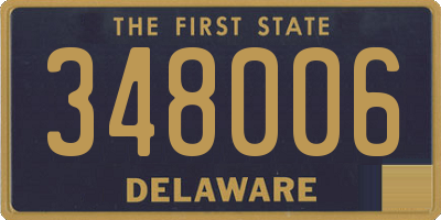 DE license plate 348006