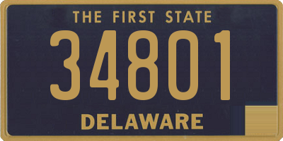 DE license plate 34801