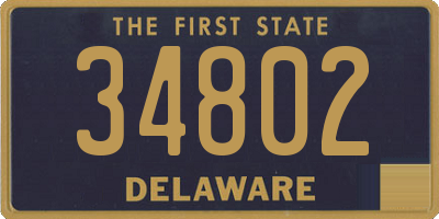 DE license plate 34802