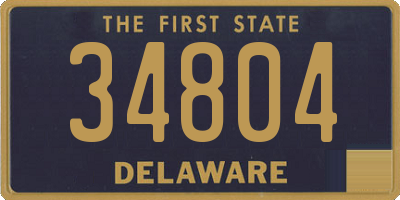 DE license plate 34804