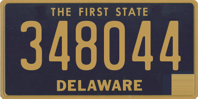 DE license plate 348044