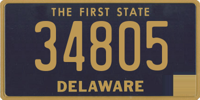 DE license plate 34805