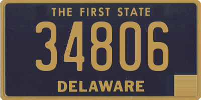 DE license plate 34806