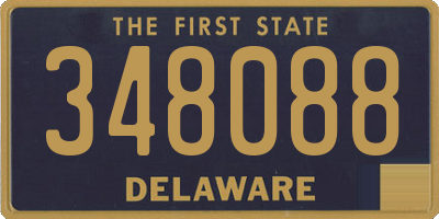 DE license plate 348088