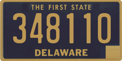 DE license plate 348110