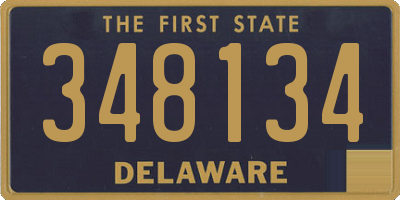 DE license plate 348134
