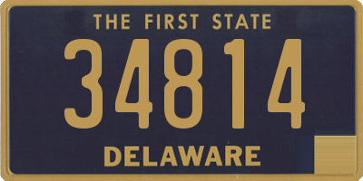 DE license plate 34814