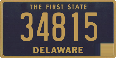 DE license plate 34815