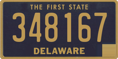 DE license plate 348167