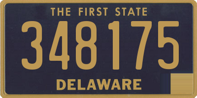 DE license plate 348175