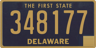 DE license plate 348177