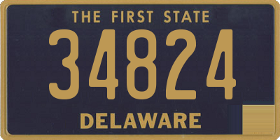 DE license plate 34824